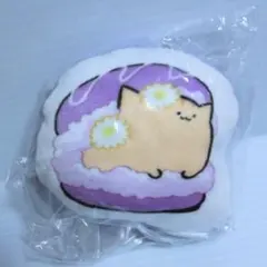 １個 カプセルトイ にわねこ ダイカットクッションマスコット コリアンおやつのサムネイル