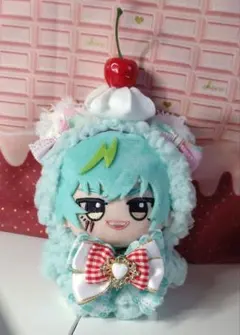 ぬい服 おすわり 着ぐるみ オレンジ×ホワイト ネコ耳 - メルカリ