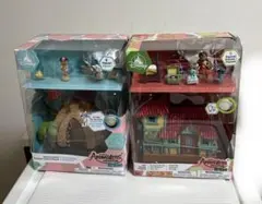 アニメータードール（ミニ）リロ&スティッチ、モアナフィギュアのお家 アニメータードール（ミニ）モアナ、リロ&スティッチのお家