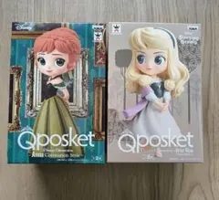 qposket ディズニー　オーロラ姫　アナ　フィギュア　プライズ