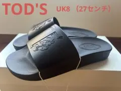 TOD'S トッズ ロゴ シャワーサンダル ブラック27センチのサムネイル