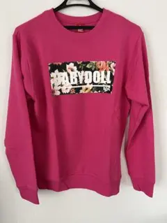 新品 BABYDOLL フラワープリント 薄手スウェット M