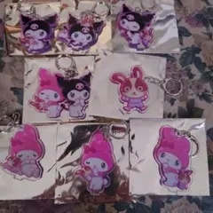 宇佐美 マイメロ クロミ コラボ　アクリルキーホルダー　コンプリート　8個セット