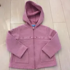 familiar フード付きピンクパーカー 110