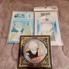 呪術廻戦　五条悟　バースデイ缶バッジ　名場面ジオラマフィギュア　カードホルダー