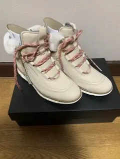 新品Cole Haan コールハーン ブーツ アイボリー×ベージュ 23.5cm