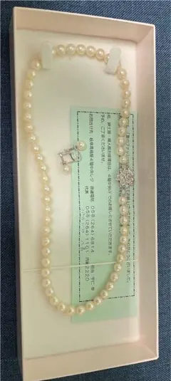 パールネックレス　イヤリング