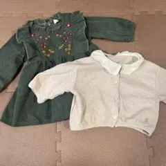 お春用ワンピース　アウター　2点セット