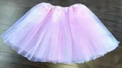 子供用 パニエ チュールスカート ピンク
