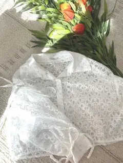 最終お値下げ！NICE CLAUP♡リボン付き カーディガン♡