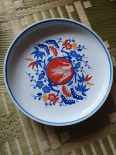 有田焼大皿　西山造　鶴と松竹梅の絵皿　絵付き皿　縁起物　和皿