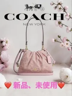 コーチ CER68 フェイ ショルダー バッグ シグネチャー デニム 新品
