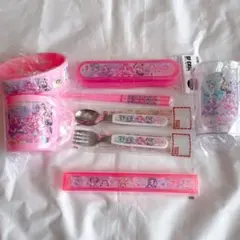 セリア　名探偵プリキュア　カトラリー　茶碗　スプーン　箸　箸箱