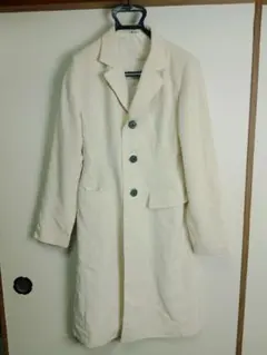 HIS MISS ロングコート アイボリー 3つボタンのサムネイル