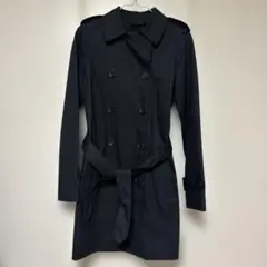 美品 COACH 黒 トレンチコート XS コーチ ブラック アウター