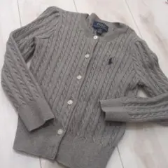 Polo Ralph Lauren グレー カーディガン 4/4T