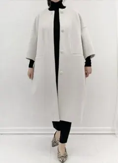 TSURU by ツルバイマリコオイカワ　soiree ロングコート ホワイト Soiree （pearl） | TSURU By MARIKO OIKAWA (Women