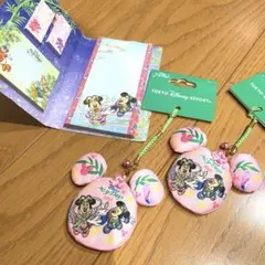 ディズニー　キーホルダー2点、付箋のセット