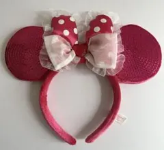 【お値下げ】ミニーちゃんピンクスパンコールカチューシャ