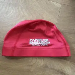 セントラル 水泳 帽子 キャップ 赤 L