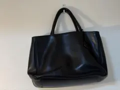 FURLA フルラ レザー トートバッグ ブラック 黒 A4収納可 肩掛け