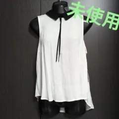 未使用　FＯＲＥＶＥＲ21 カットソー バイカラー 襟付き