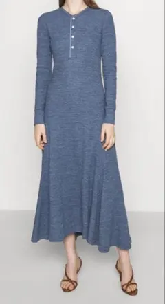 ポロラルフローレン　美品　コットン　ロング　ワンピース　長袖