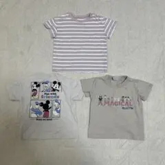 半袖Tシャツセット　まとめ売り　90cm ディズニー　ボーダー　フタフタ　GU