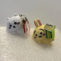 ちいかわ めじるしアクセサリー 寝そべりちいかわ＆うさぎ