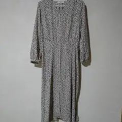 値下げ!Samansa Mos2blue 花柄ロングワンピース