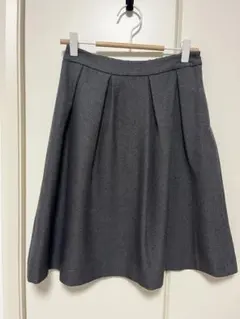 index グレー フレアスカート M