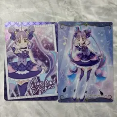 キミとアイドルプリキュア キラキラカードグミ キュンキュン ウエハース11 2点