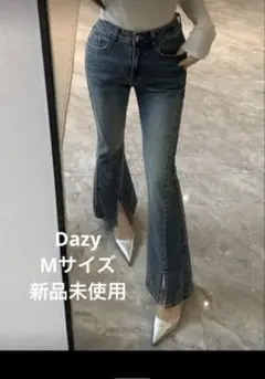 SHEIN Dazy ブルー デニム フレアパンツ Mサイズ