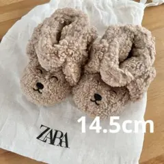 ZARA ベビーシューズ 子犬・パピーデザイン もこもこ