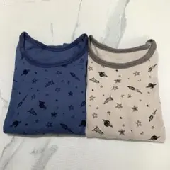 子供 キッズ 長袖 肌着 120cm 2枚セット