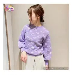dazzlin セーラームーン 30周年記念コラボ　パープル バルーンスウェット