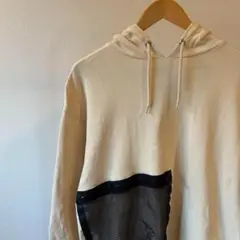 【asos】メッシュポケットパーカー Mサイズ ベージュ