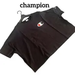 【美品】champion デカロゴ入り半袖Tシャツ　ビッグシルエット