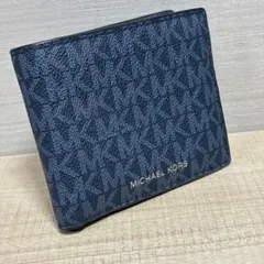 美品 MICHAEL KORS 二つ折り財布 クーパー ロゴ ビルフォールドのサムネイル