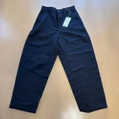 MUJI ヘンプ混ツイル コクーンパンツ 黒 M