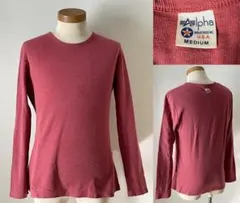 ★ALPHA INDUSTRIES INC アルファ サーマル 長袖 シャツ Mのサムネイル