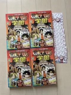 ONE PIECE 学園編 10巻セットプロモ4枚付き＆ステッカー10枚付き