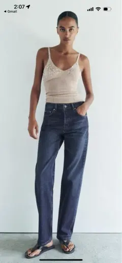 ZARA ZW COLLECTION ストレートレッグミッドライズデニム 36