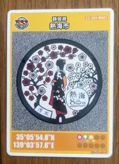 【匿名配送】熱海 マンホールカード