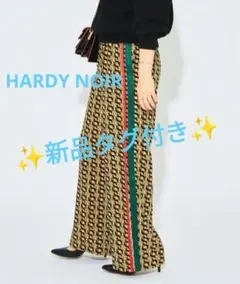 【✨新品タグ付き✨】HARDY NOIR◎CATS PRINT ラインパンツ