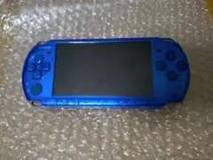 PSP-3000 ハイブラントブルー 起動確認済み/ジャンク品 純正充電器付き
