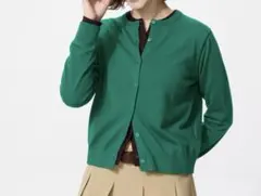UNIQLO UVカットクルーネックカーディガン ウォッシャブル