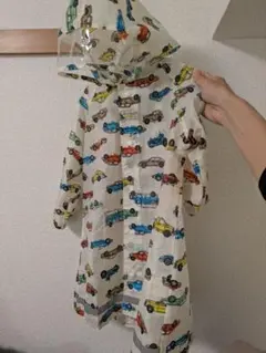 ベビーレインコート 車柄 90〜100cm用