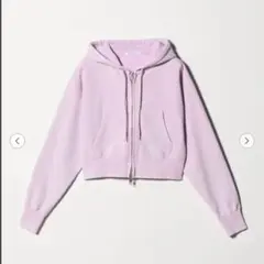 BEAUTY&YOUTH コットン ショートフロントジップパーカー