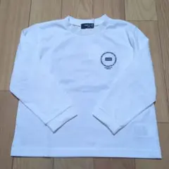 新品☆コムサイズム　白　サークルプリント長袖Tシャツ110㎝
